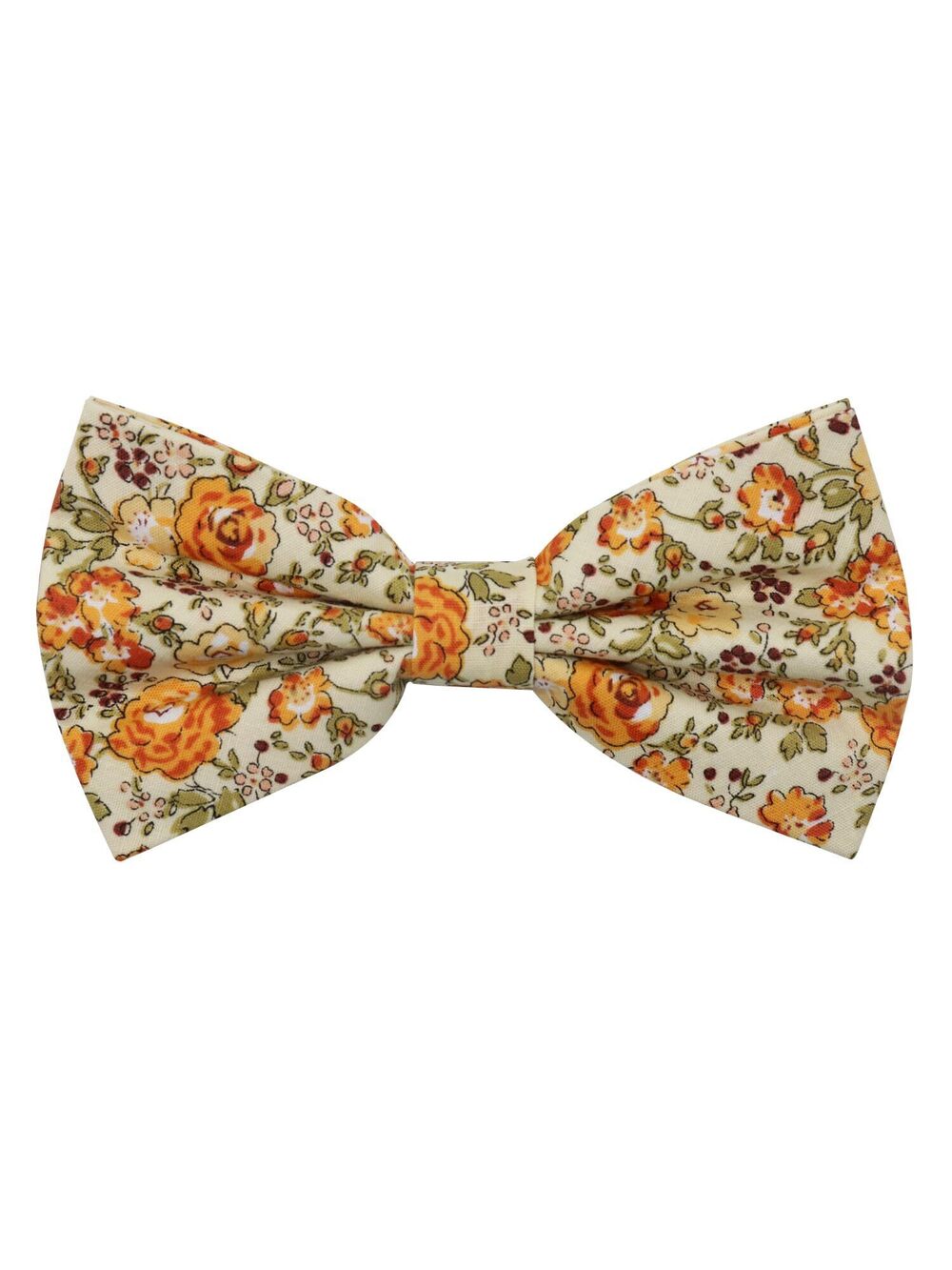 8742 Floral Bow Ties Pre Tied Adjustable Bowtie Cotton Flower Pattern Bow